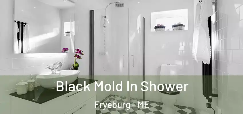  Black Mold In Shower Fryeburg - ME